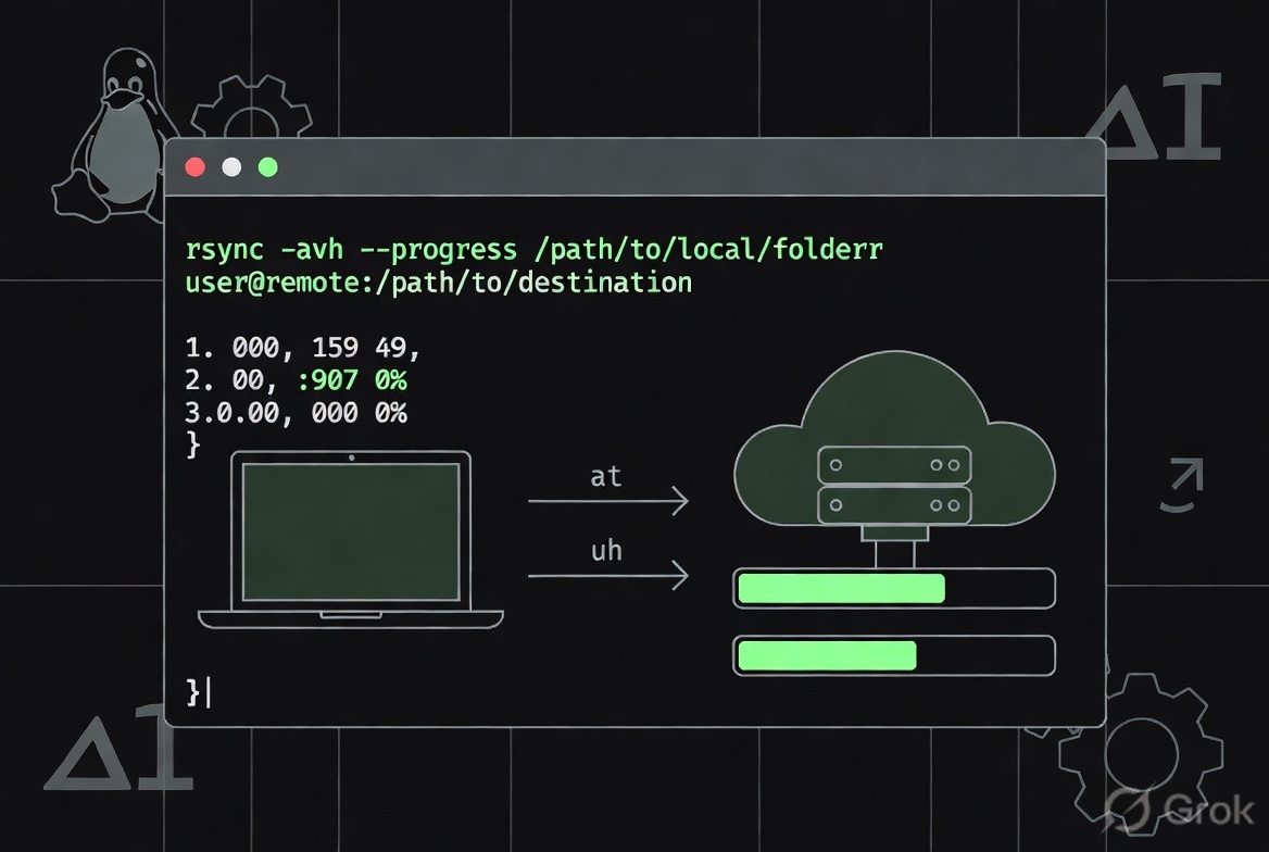 Mastering rsync in Linux – complete guide with syntax, options, and real-world examples for file sync and backups